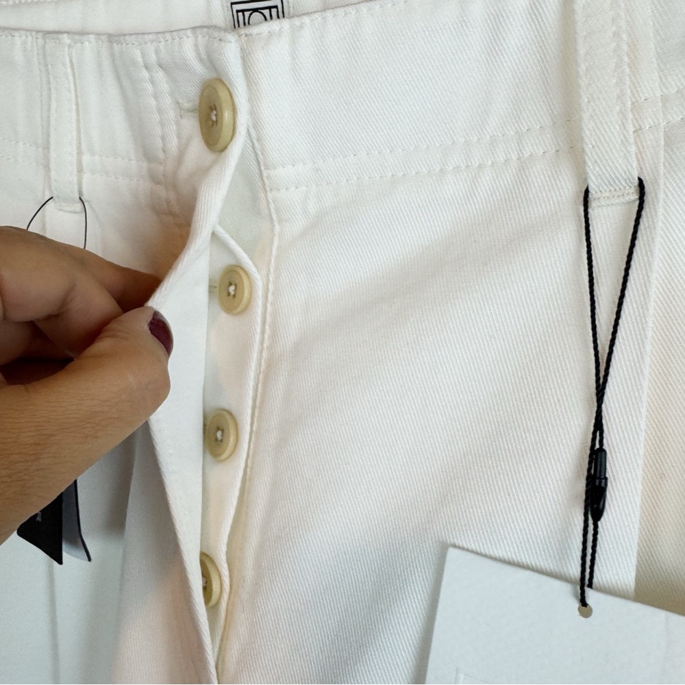 Toteme Ivory Wide-Leg Tailored Trousers NWOT ( didn’t fit) - Picture 6 of 11